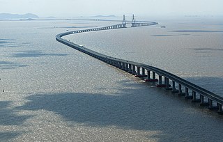 <span class="mw-page-title-main">Donghai Bridge</span> Bridge in Shanghai and Yangshan Port