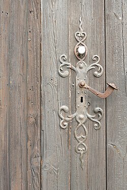 Door fittings at castle Eppstein