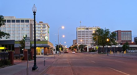Looking south on Main Avenue