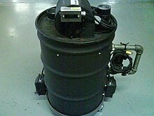 Generic dry ice machine made from a 45gal. drum DryIceMachine.JPG