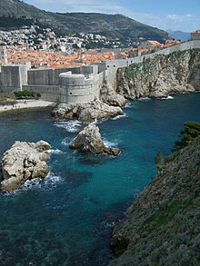 The Old Town of Dubrovnik in Croatia was highlighted during this leg, including Fort Bokar. Dubrovnik sea.jpg