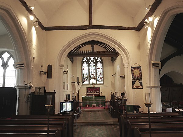 Interior of the Church of Saint Mary and Saint Peter, Wennington