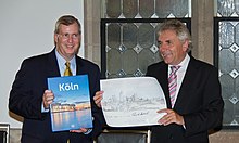 Mayors Greg Ballard and Jurgen Roters in Cologne, Germany Empfang des OB von Indianapolis im Kolner Rathaus-4423.jpg