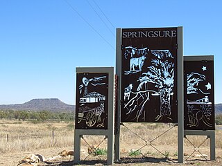 Springsure Town in Queensland, Australia