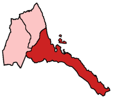 Archieparchie Asmara na mapě