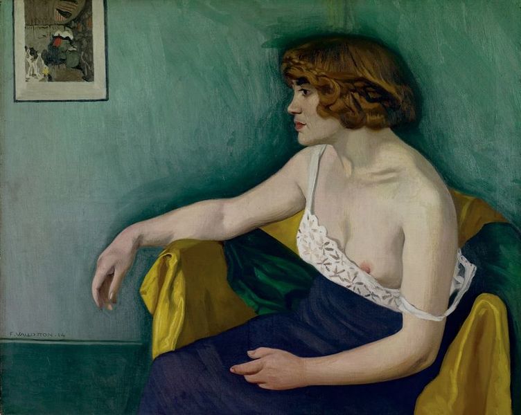 File:Félix Vallotton, 1914 - Jeune femme assise de profil.jpg