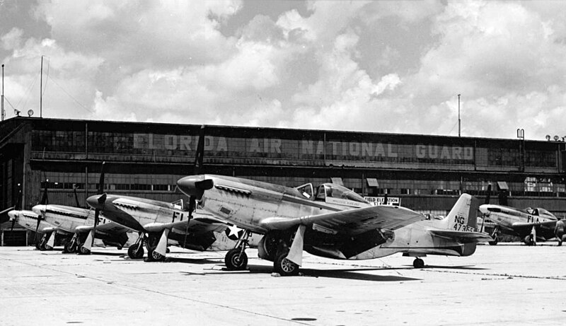 File:F-51Ds Florida ANG at Jacksonville c1947.jpg