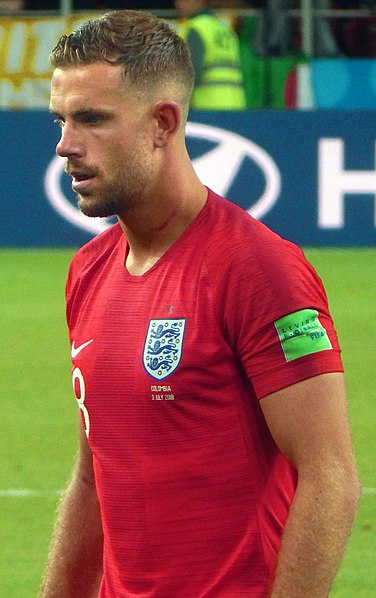 Henderson with England at the 2018 FIFA World Cup
