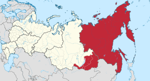 Far Eastern Federal District (highlighted) Far Eastern in Russia.svg