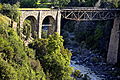 Historische Eisenbahnbrücke über den Río Colorado zwischen El Manzano und Guayacán. (33° 35′ 36″ S, 70° 22′ 14″ W-33.593333333333-70.370555555556902[4])