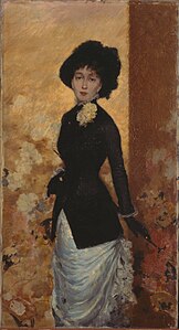 821 Figure of a woman (Léontine De Nittis) label QS:Lit,"Figura di donna (Léontine De Nittis)" label QS:Len,"Figure of a woman (Léontine De Nittis)" 1880