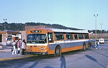 Buses at the first location in 1985