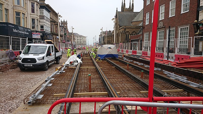 File:First Tram Tracks on Talbot Road, Blackpool.jpg