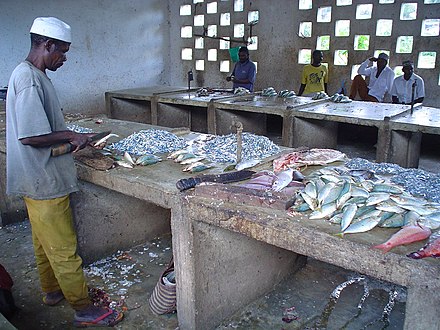Fish market in Mkoani, Pemba Island