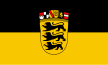 Flag of Baden-Württemberg (state, greater arms) .svg