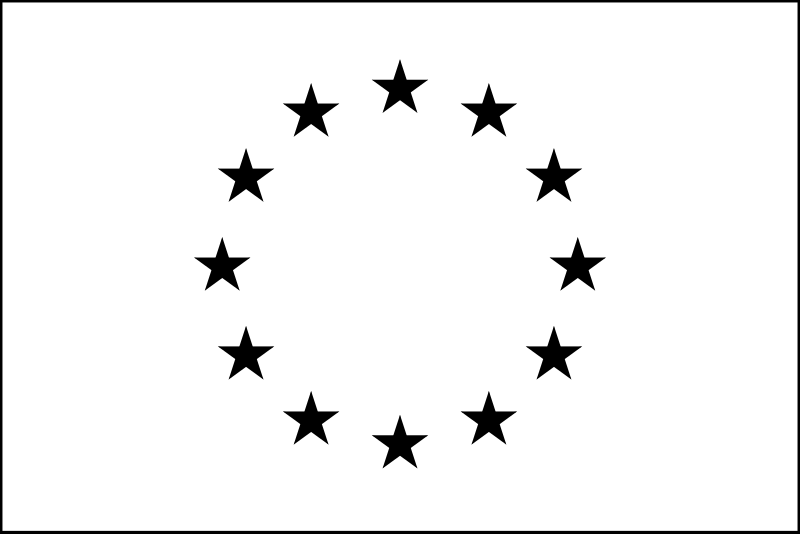 File:Flag of Europe in monochrome (black).svg