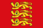 Thumbnail for File:Flag of Normandie (three-leopard version).svg