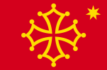 Flag of Occitanian nationalism (France, Italy, Monaco and Spain)