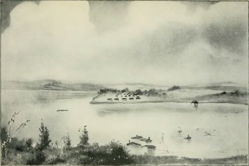 File:Flood at Fort Des Moines in 1851 - History of Iowa.jpg