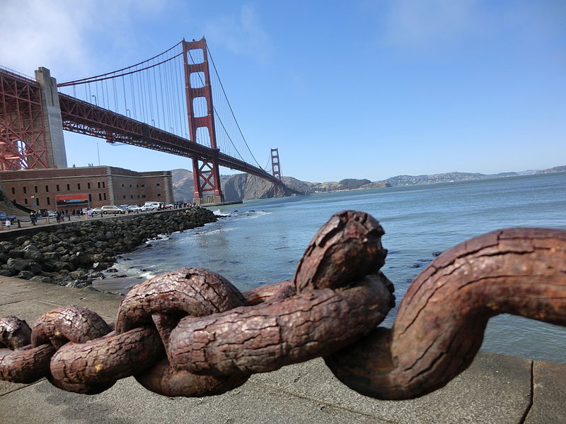 File:Fort Point under the Golden Gate Bridge - 75 Anniversary.JPG