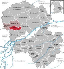 Läget för Furth i Landkreis Landshut