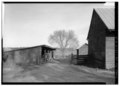 GENERAL VIEW OF BARNYARD FROM WEST - Bracketts Farm, Horse Barn, Routes 638 and 640 vicinity, Trevilians, Louisa County, VA HABS VA,55-TREV.V,1H-8.tif