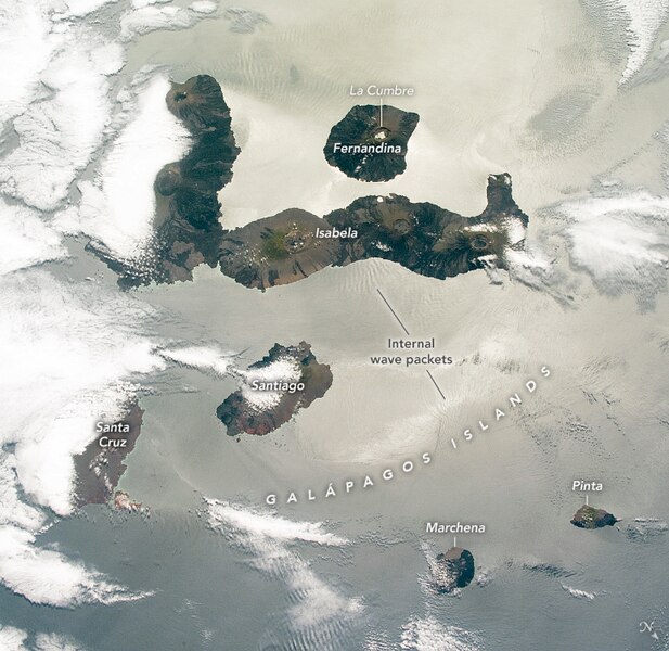 File:Galapagos Islands astronaut photo from ISS 2020.jpg