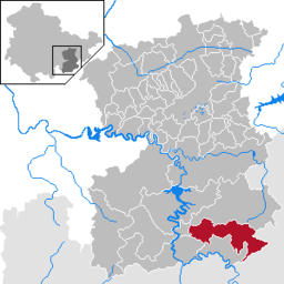 Läget för kommunen Gefell i Saale-Orla-Kreis