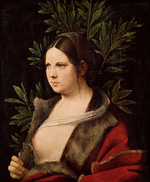 Laura, painted 1506 by Giorgione Giorgione - Young Woman ("Laura") - Google Art Project.jpg