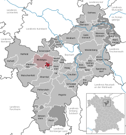 Läget för Glashütten i Landkreis Bayreuth