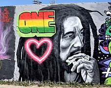 Graffiti Bob Marley One Love eme Freethinker Mauerpark Berlin-Prenzlauer Berg.jpg