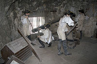 Reconstruction of one of the many guns and embrasures within the Great Siege Tunnels