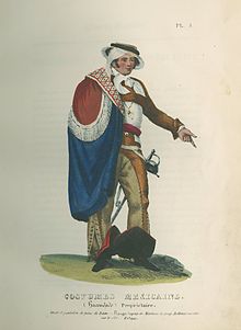 Hacendado Propriétaire dal libro Costumes civils, militaires et réligieux du Mexique (Londra, 1828).