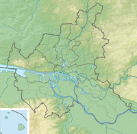 Hamburg relief location map
