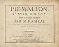 Vignette pour Pygmalion (opéra-ballet)