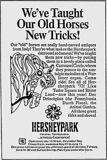 Advertisement for Hersheypark, June 10, 1973, in the Reading Eagle Hersheypark ad 1973 - June 10 (Reading Eagle).jpg