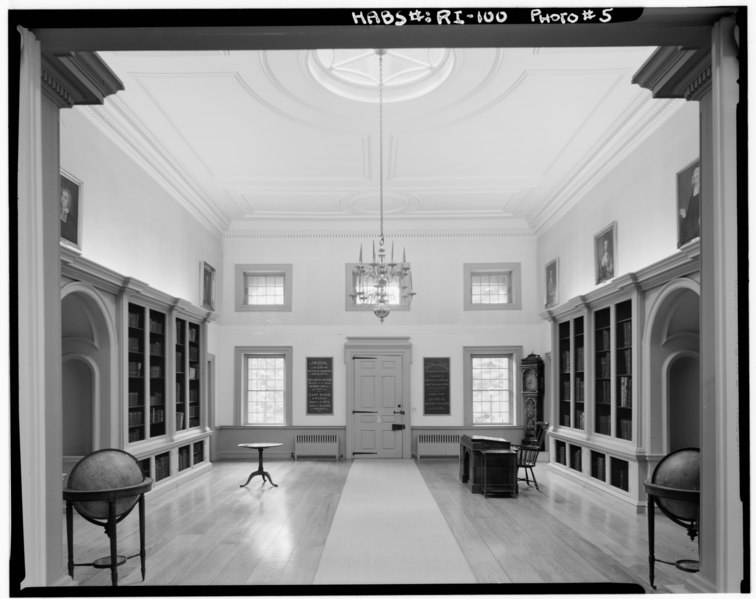 File:Historic American Buildings Survey, Cervin Robinson, Photographer, July 15, 1970 VIEW OF WEST ROOM FROM EAST. - Redwood Library, 50 Bellevue Avenue, Newport, Newport County, RI HABS RI,3-NEWP,15-10.tif