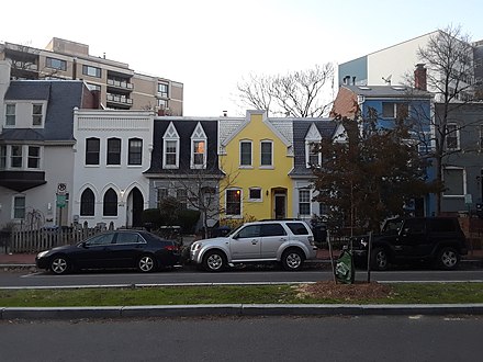 Historic rowhouses in Foggy Bottom