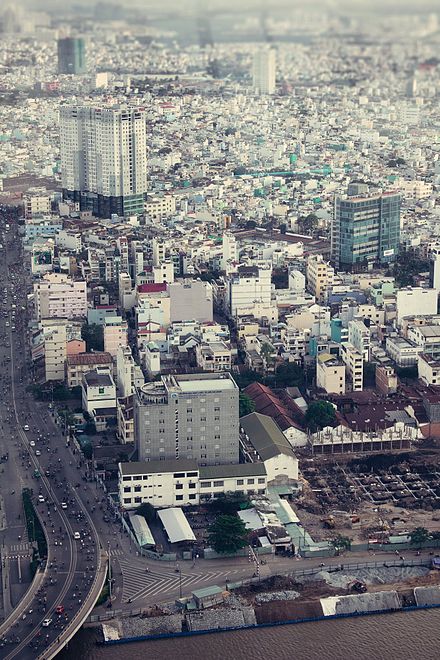 View of Ho Chi Minh City from Bitexco tower