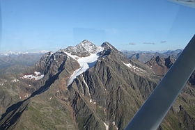 L'Hoher Riffler visto da nord.