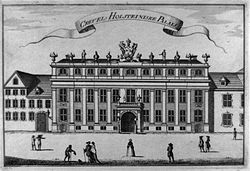 The Holstein Mansion in Copenhagen, engraving from 1762