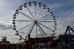 One of three big wheels at the 2023 instalment of Hull Fair.