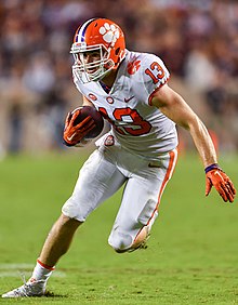 Renfrow with Clemson in 2018 Hunter Renfrow (cropped).jpg