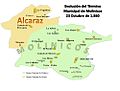 Extensión del término municipal de Molinicos antes de la incorporación de Mesones
