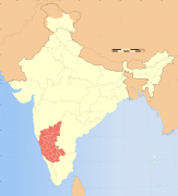 Location of Karnataka