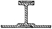 Cross-section of isogrid flange stiffener Isogrid flange.png