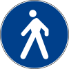 Italian traffic signs - percorso pedonale.svg