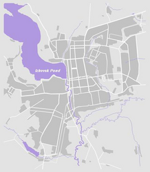 Iżewsk - Mapa