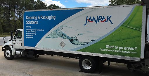 JanPak delivery truck in Piedmont, South Carolina. Janpaktruck.jpg