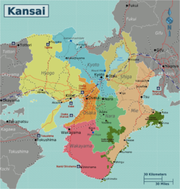 Japan Kansai Map